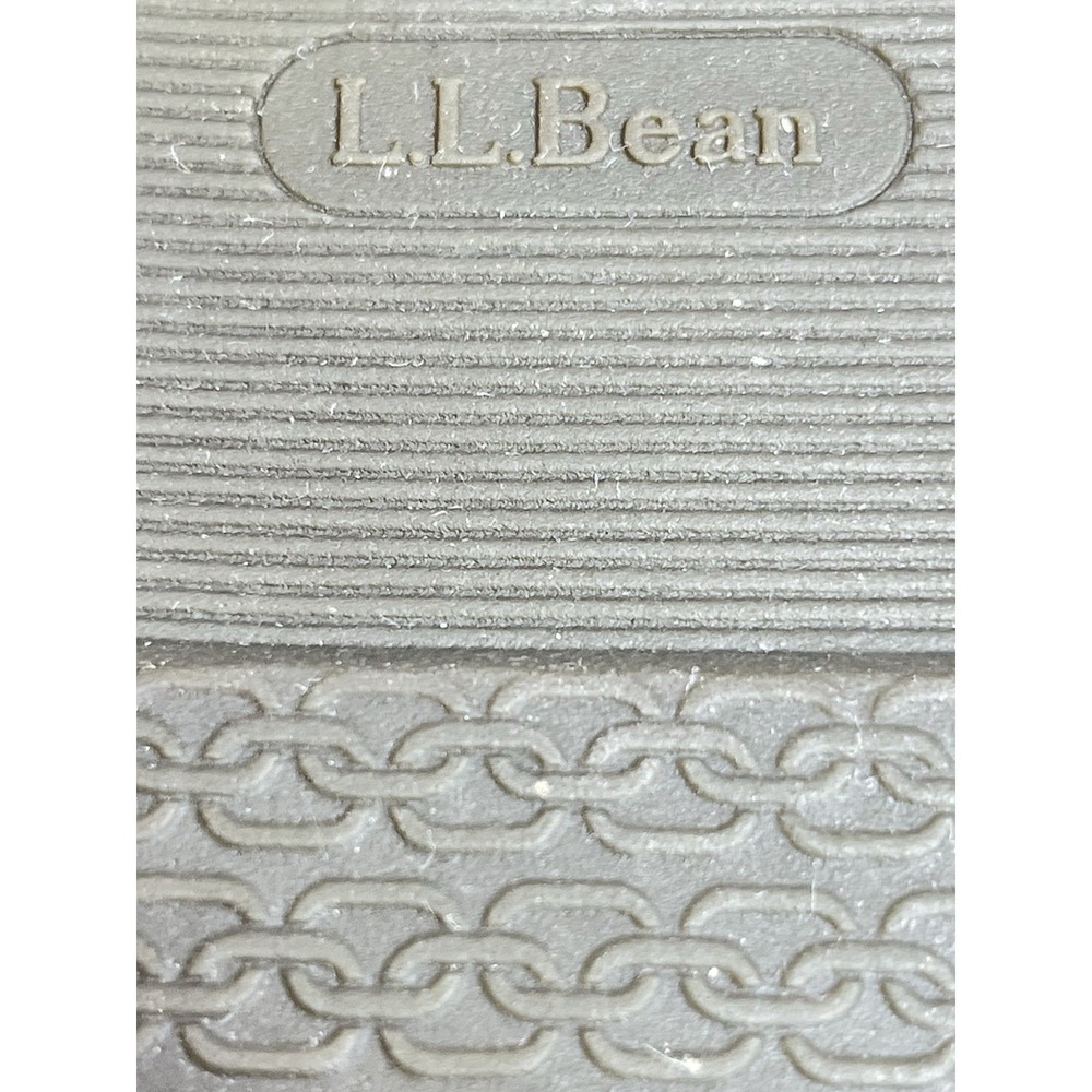 LL BEAN Mens Elkhide Leather Scuff Mule Slippers Indoor Outdoor Padded Size 9M - Picture 14 of 16